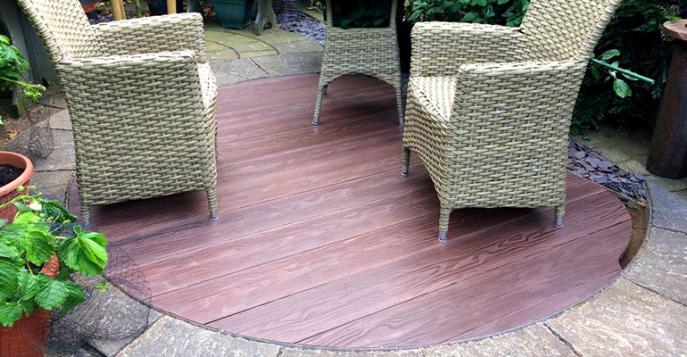 composite decking boards|floating composite deck