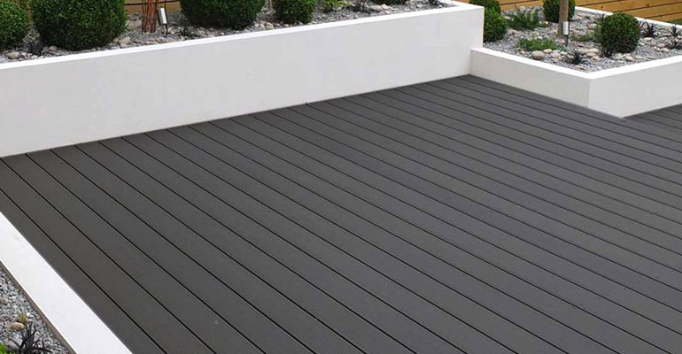 black composite deck boards