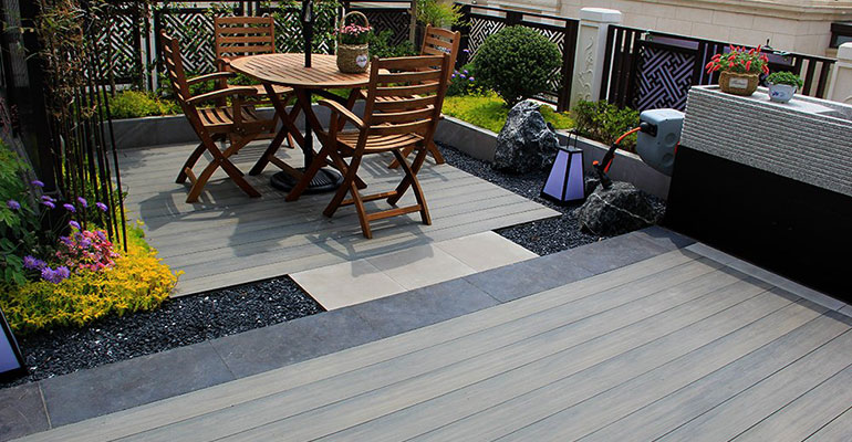 Wood Plastic Composite Decking Waterproof Outdoor Flooring - China